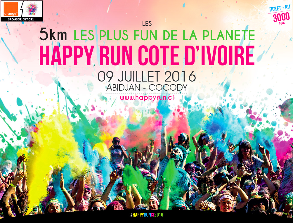 Happy run: Course colorée et fun à Abidjan - TRACE FM Côte d'Ivoire